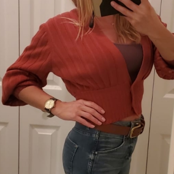 Wilfred Merino Wool Plunge Cardigan, Size XS - Picture 2 of 7